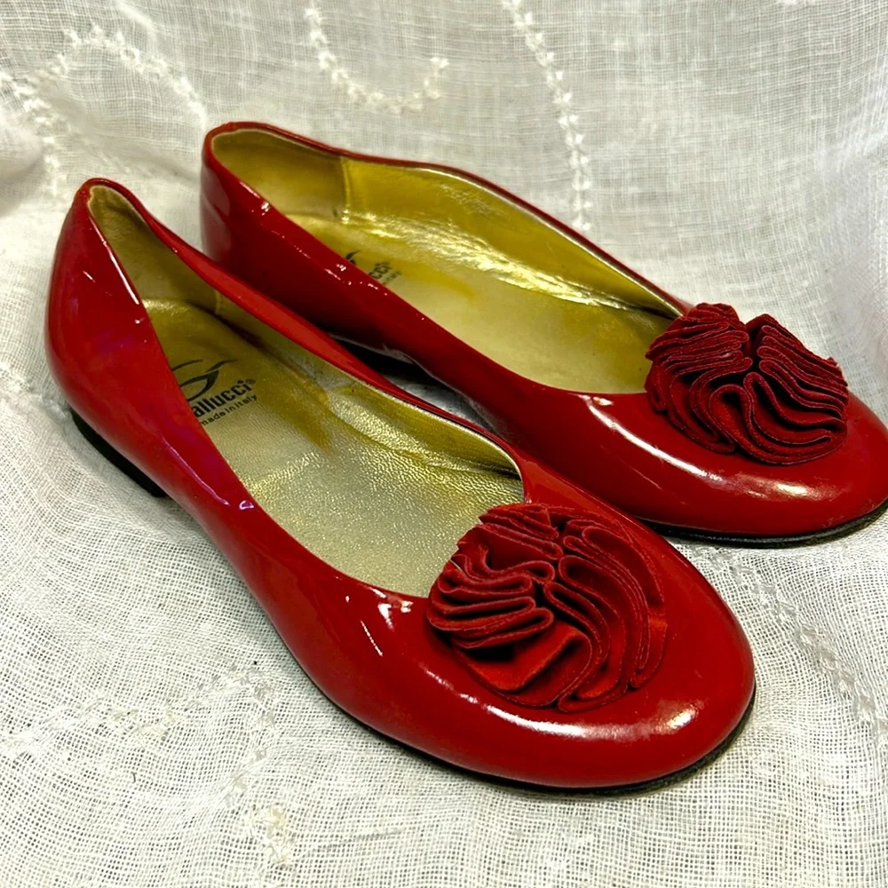 Gallucci made in Italy leather ballet flats
